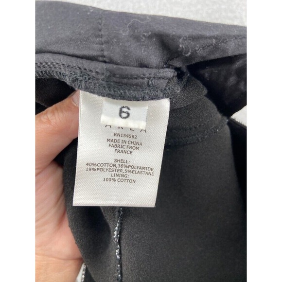AREA Leggings Womens Size 6 Metallic Moto-knee Leggings In Silver Zip Leg Club - Picture 14 of 16